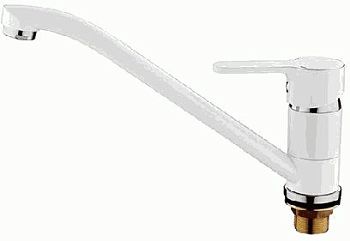 СМЕСИТЕЛЬ ДЛЯ КУХНИ LEDEME КАРТРИДЖ Д.35ММ,С ГАЙКОЙ, БЕЛЫЙ, L4903W