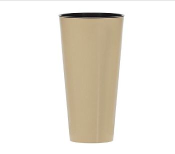 Кашпо для цветов Prosperplast Tubus Slim Shine 64+35л, кофе