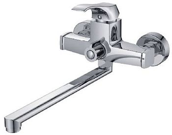 СМЕСИТЕЛЬ ДЛЯ ВАННЫ И ДУША LEDEME L2242 ДЛИННЫЙ ИЗЛИВ 