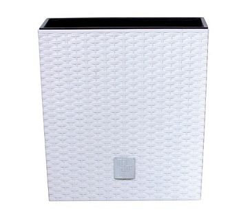 Кашпо для цветов Prosperplast Rato Low 64+37л, белый