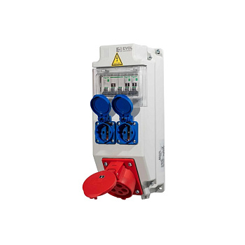 Навесной щит с розетками 220В + 380В  EVOL COMBOX 5 0101-003-1