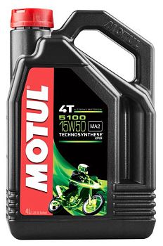 Моторное масло MOTUL 5100 4T SAE 15W50 (4 л.) 