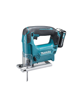Лобзик аккумуляторный Makita JV101DWAE 10.8В, 2х2 Ач Li-ion (слайдер), 0-2900 об\м, ход-18 мм, рез-65 мм, 1.9кг, 3-маятн