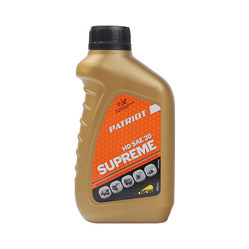 Масло минеральное PATRIOT SUPREME HD SAE 30 4T 0,592 л.