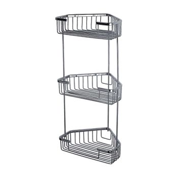 Полка угловая 3-х ярусная 25х25см Ledeme L335-2