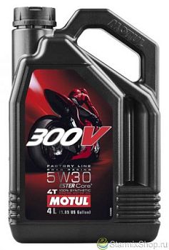 Моторное масло MOTUL 300 V 4T FL Road Racing SAE 5W30 (4 л.)