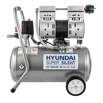 Компрессор безмасляный HYUNDAI НYC 18224LMS поршневой, бесшумный