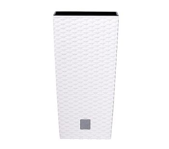 Кашпо для цветов Prosperplast Rato Square 49+21л,белый