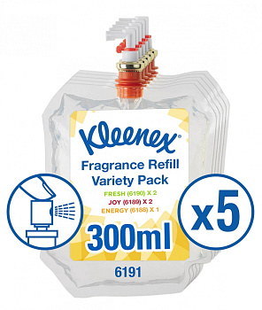 Сменный блок освежителя Kimberly-Clark 6191, ассорти (6188 - 1 шт., 6189, 6190 - по 2 шт.)