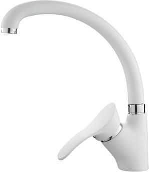 СМЕСИТЕЛЬ ДЛЯ КУХНИ LEDEME L4101H БЕЛЫЙ