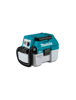 Пылесос аккумуляторный Makita DVC750LZ 18В, 1400 л\м, 64 мбар, 7.5 л, без акб и ЗУ