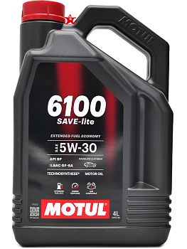 Моторное масло MOTUL 6100 SAVE-LITE 5W-30 (4 л)