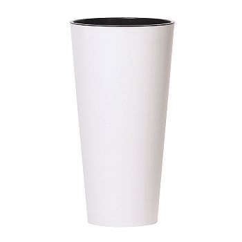 Кашпо для цветов TUBUS SLIM белый 15 и 27л