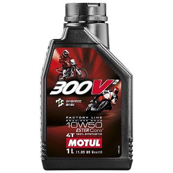 Масло моторное MOTUL 300V2 4T FACTORY LINE 10W50 (1л)