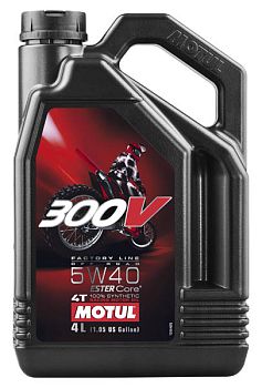 Моторное масло MOTUL 300 V 4T Off Road SAE 5W40 (4 л.)