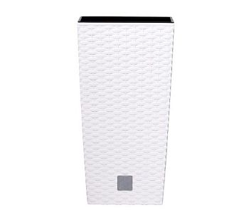 Кашпо для цветов Prosperplast Rato Square 91,5+37л, белый