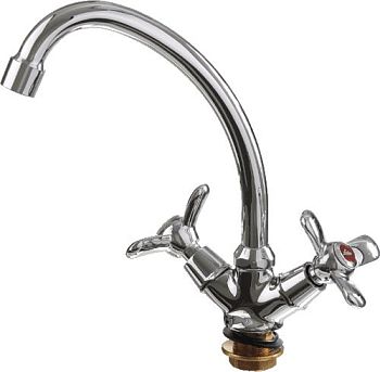 СМЕСИТЕЛЬ ДЛЯ КУХНИ LEDEME КЕРАМИКА ГАЙКА L5912