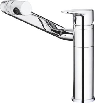 СМЕСИТЕЛЬ ДЛЯ УМЫВАЛЬНИКА LEDEME L1055-17, ИЗЛИВ И АЭРАТОР ВРАЩАЮТСЯ НА 360