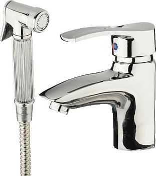 СМЕСИТЕЛЬ ДЛЯ УМЫВАЛЬНИКА LEDEME L1264, ГИГИЕНИЧЕСКАЯ ЛЕЙКА