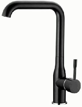 СМЕСИТЕЛЬ ДЛЯ КУХНИ LEDEME КАРТРИДЖ Д.40ММ, ВЫСОКИЙ, ЧЁРНЫЙ МАТОВЫЙ L4698B