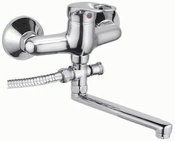 СМЕСИТЕЛЬ ДЛЯ ВАННЫ LEDEME L2137 ДЛИННЫЙ ИЗЛИВ L-30