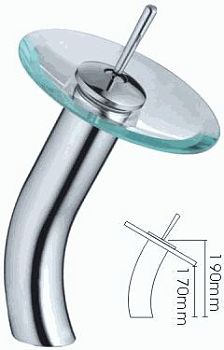 СМЕСИТЕЛЬ LEDEME L1055-3 ДЛЯ УМЫВАЛЬНИКА, КАСКАДНЫЙ ИЗЛИВ