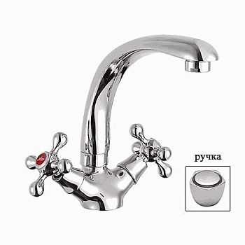 СМЕСИТЕЛЬ ДЛЯ КУХНИ LEDEME L4409 ЛИТОЙ ИЗЛИВ