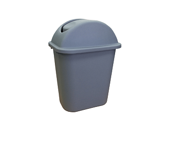 Контейнер для отходов Jiwins 24 л., с качающейся крышкой, серый AF07008