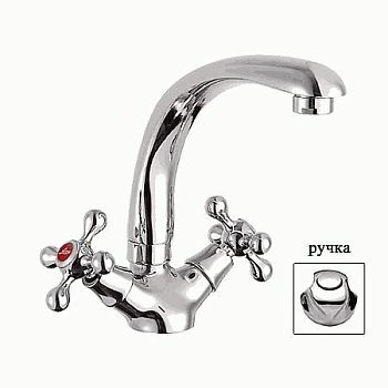 СМЕСИТЕЛЬ ДЛЯ КУХНИ LEDEME L4426 ЛИТОЙ ИЗЛИВ