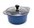 Кастрюля 5 л. Ecoramic Titan 24 см синяя с каменным антипригарным покрытием с крышкой