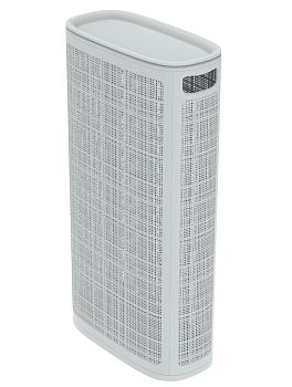 Плетёная корзина для белья сборная «Лён» 60 л (43х20х80 см) серый