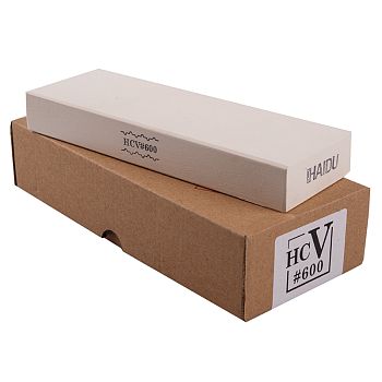 Камень для заточки профессиональный HAIDU 170х60х20 корунд+керамический компонент HCV600(JIS)