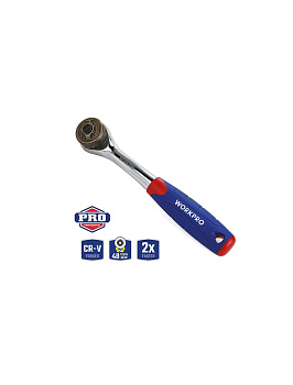 Ключ трещоточный 3/8" 48 зубьев с двойным приводом WORKPRO