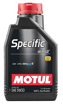 Моторное масло MOTUL Specific DEXOS2 SAE 5W30 (1 л.) 