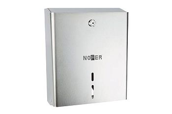 Диспенсер прямоугольный из нержавеющей стали глян для туалетной бумаги в больших рулонах 340*288*115, 05104.В