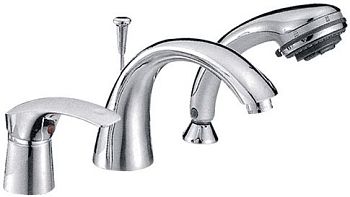 СМЕСИТЕЛЬ LEDEME L1121 ВРЕЗНОЙ В БОРТ ВАННЫ, 3 ОТВЕРСТИЯ