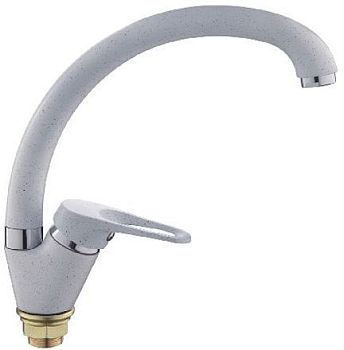 СМЕСИТЕЛЬ ДЛЯ КУХНИ LEDEME L5913H, ГРАНИТНЫЙ БЕЛЫЙ