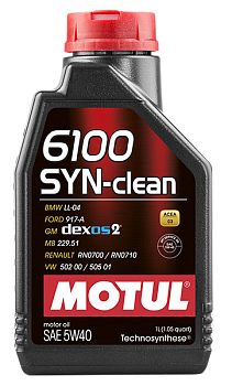 Моторное масло MOTUL 6100 SYN-clean 5W40 (1 л.)