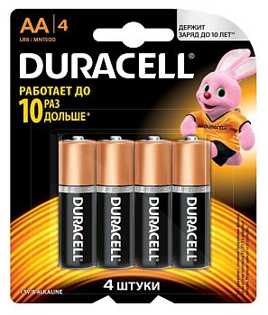 Элемент питания  Duracell LR6-4BL BASIC