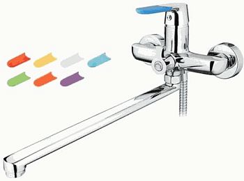 СМЕСИТЕЛЬ ДЛЯ ВАННЫ LEDEME L2253, ДЛИННЫЙ ИЗЛИВ