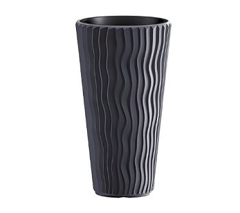 Кашпо для цветов Prosperplast Sandy Slim 45+18л,антрацит