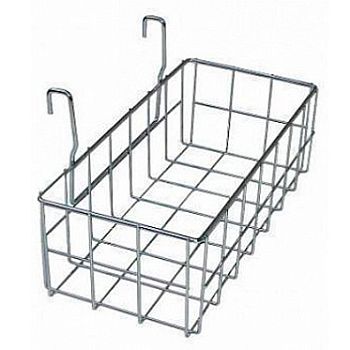 Металлическая сетчатая корзинка для одноведерных уборочных тележек 02.150