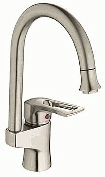 СМЕСИТЕЛЬ ДЛЯ КУХНИ LEDEME L4025А, ВЫСОКИЙ ИЗЛИВ, САТИН