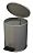 Урна с педалью 7 л Серый металлик 