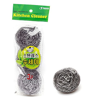 Губки металлические для посуды Kitchen Cleaner (3 шт.)